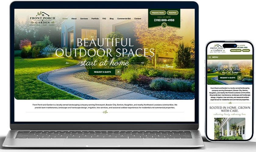 Front Porch and Garden Image